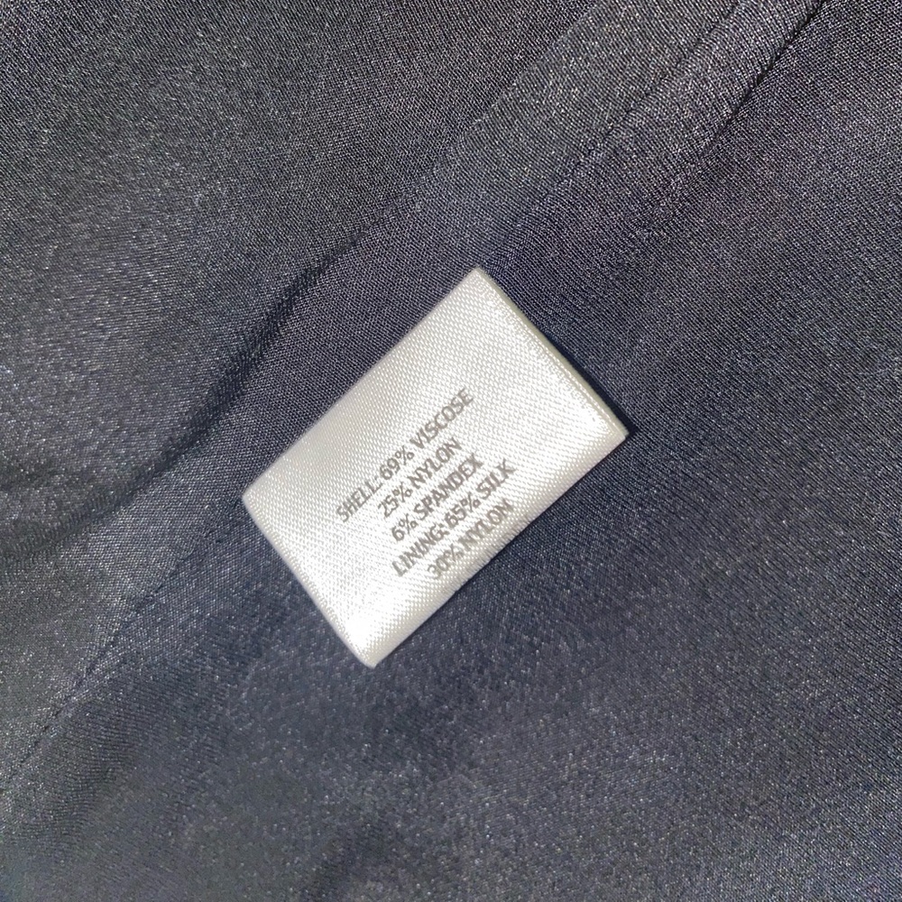 Eileen Fisher Black Silk Blend Lined Blazer Jacket Minimalist Size Women’s Large - Picture 3 of 4